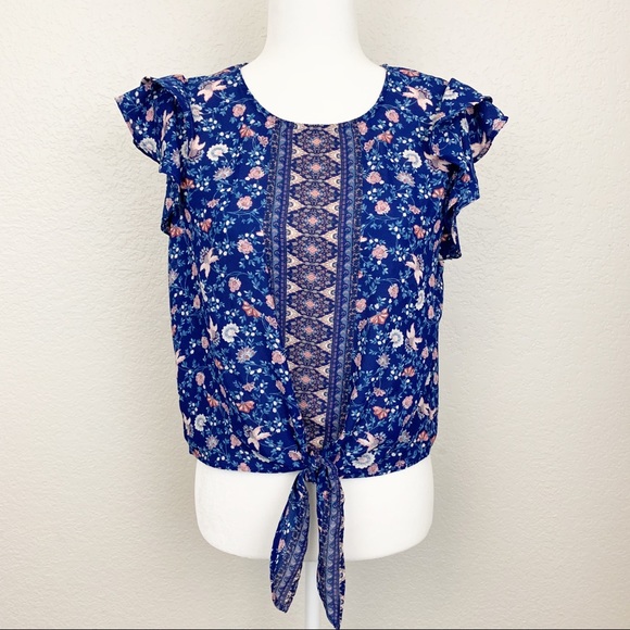 Anthropologie Tops - 🍄 Anthropologie Twine and String Floral Blouse